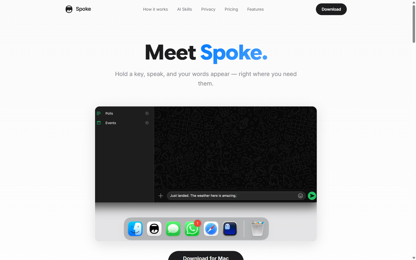 Spoke screenshot